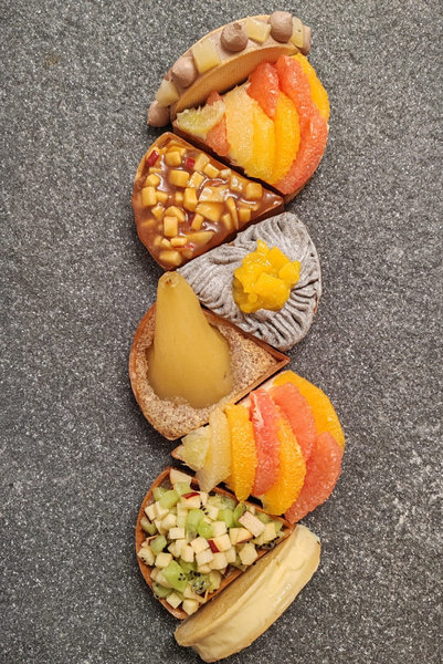 Tarte de Noël fruitée