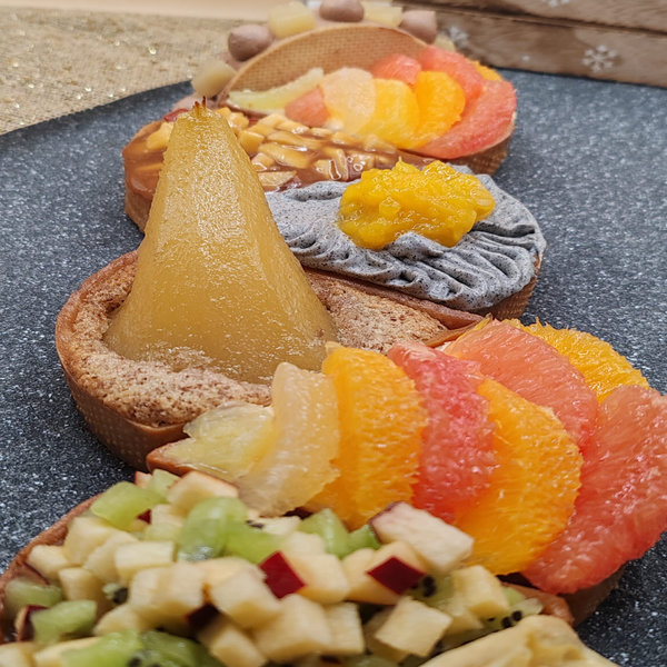 Tarte de Noël fruitée